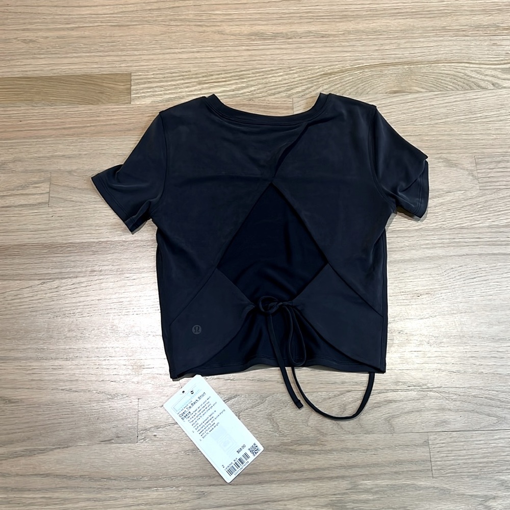 Lululemon Open Tie Back Short Sleeve - Picture 2 of 4